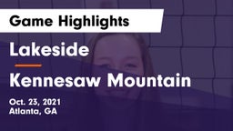Lakeside  vs Kennesaw Mountain  Game Highlights - Oct. 23, 2021