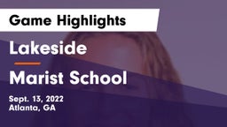 Lakeside  vs Marist School Game Highlights - Sept. 13, 2022