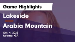 Lakeside  vs Arabia Mountain  Game Highlights - Oct. 4, 2022