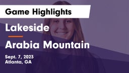 Lakeside  vs Arabia Mountain  Game Highlights - Sept. 7, 2023