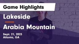 Lakeside  vs Arabia Mountain  Game Highlights - Sept. 21, 2023