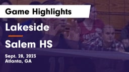 Lakeside  vs Salem HS Game Highlights - Sept. 28, 2023