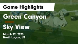 Green Canyon  vs Sky View  Game Highlights - March 29, 2023
