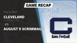 Recap: Cleveland  vs. August 9 Scrimmage 2017