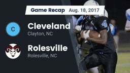 Recap: Cleveland  vs. Rolesville  2017
