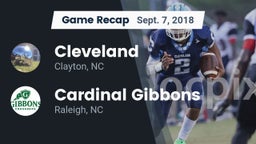Recap: Cleveland  vs. Cardinal Gibbons  2018