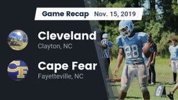 Recap: Cleveland  vs. Cape Fear  2019
