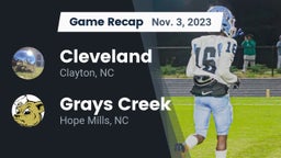 Recap: Cleveland  vs. Grays Creek  2023