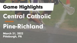 Central Catholic  vs Pine-Richland  Game Highlights - March 31, 2022