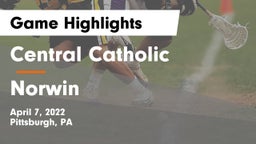 Central Catholic  vs Norwin  Game Highlights - April 7, 2022