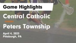 Central Catholic  vs Peters Township  Game Highlights - April 4, 2023