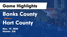 Banks County  vs Hart County  Game Highlights - Nov. 19, 2020