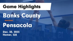 Banks County  vs Pensacola Game Highlights - Dec. 30, 2023