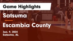 Satsuma  vs Escambia County  Game Highlights - Jan. 9, 2024