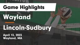 Wayland  vs Lincoln-Sudbury  Game Highlights - April 13, 2023