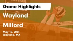 Wayland  vs Milford  Game Highlights - May 15, 2024