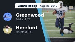 Recap: Greenwood   vs. Hereford  2017
