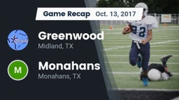 Recap: Greenwood   vs. Monahans  2017