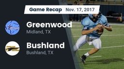 Recap: Greenwood   vs. Bushland  2017