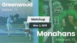 Matchup: Greenwood High vs. Monahans  2018