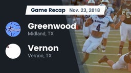 Recap: Greenwood   vs. Vernon  2018