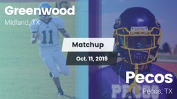 Matchup: Greenwood High vs. Pecos  2019