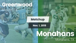 Matchup: Greenwood High vs. Monahans  2019