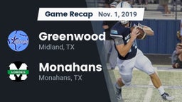 Recap: Greenwood   vs. Monahans  2019