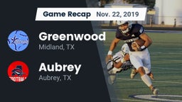 Recap: Greenwood   vs. Aubrey  2019