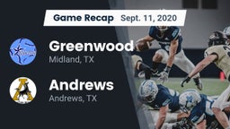 Recap: Greenwood   vs. Andrews  2020