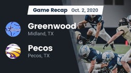Recap: Greenwood   vs. Pecos  2020