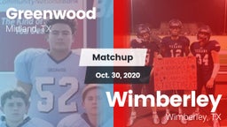 Matchup: Greenwood High vs. Wimberley  2020