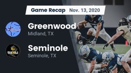 Recap: Greenwood   vs. Seminole  2020