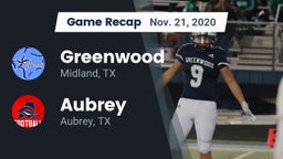 Recap: Greenwood   vs. Aubrey  2020