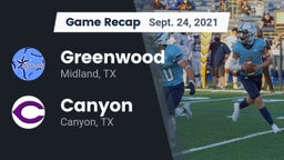 Recap: Greenwood   vs. Canyon  2021