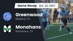 Recap: Greenwood   vs. Monahans  2021