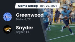 Recap: Greenwood   vs. Snyder  2021