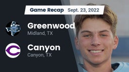 Recap: Greenwood   vs. Canyon  2022