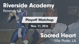 Matchup: Riverside Academy vs. Sacred Heart  2016