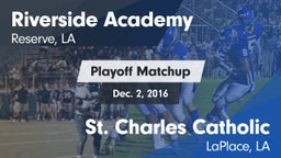 Matchup: Riverside Academy vs. St. Charles Catholic  2016