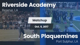 Matchup: Riverside Academy vs. South Plaquemines  2017