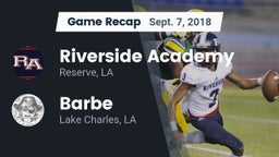 Recap: Riverside Academy vs. Barbe  2018