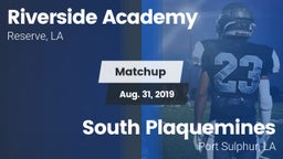Matchup: Riverside Academy vs. South Plaquemines  2019