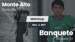 Matchup: Monte Alto High vs. Banquete  2017