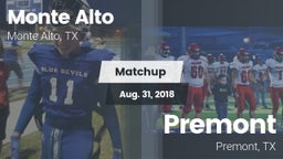 Matchup: Monte Alto High vs. Premont  2018