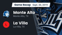 Recap: Monte Alto  vs. La Villa  2019