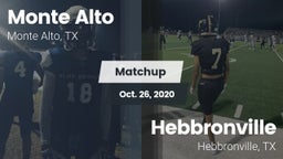 Matchup: Monte Alto High vs. Hebbronville  2020