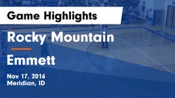 Rocky Mountain  vs Emmett  Game Highlights - Nov 17, 2016