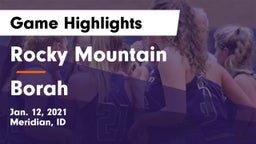 Rocky Mountain  vs Borah  Game Highlights - Jan. 12, 2021