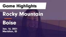 Rocky Mountain  vs Boise  Game Highlights - Jan. 16, 2021